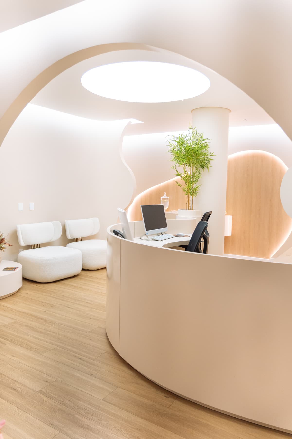 Recepção da Grape Clinic